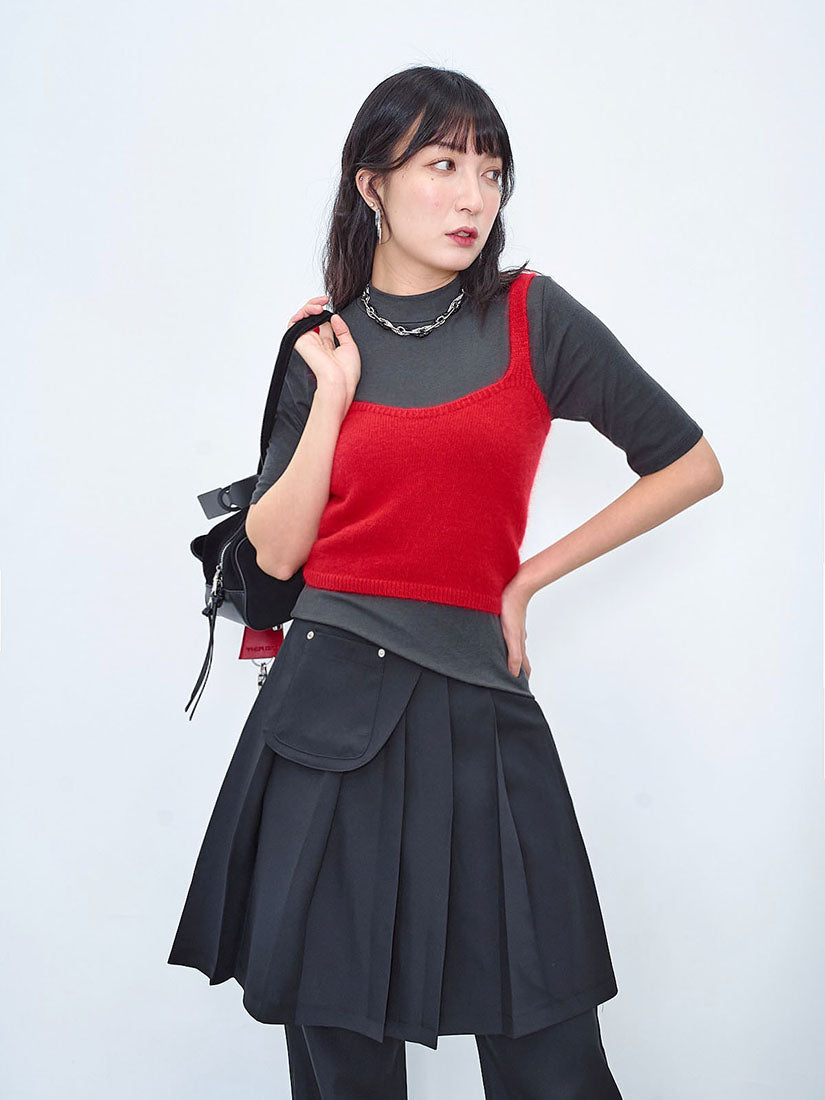 Fluffy Cropped Camisole (2 Colours)