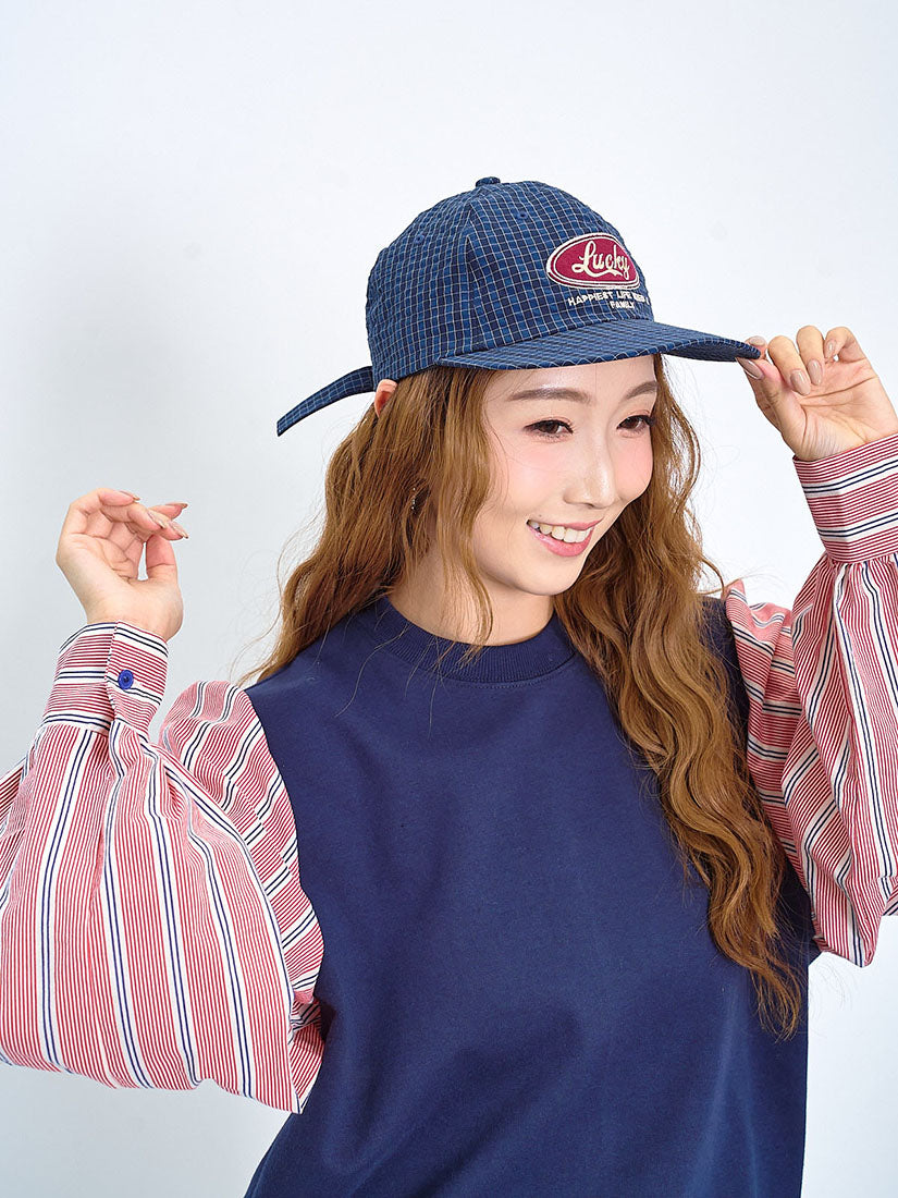 'Lucky' Checkered Cap (3 Colours)