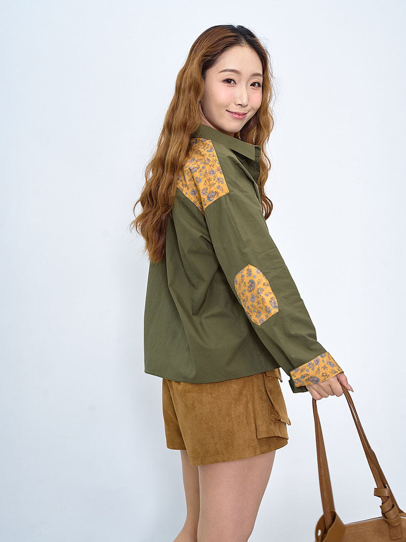 Paisley Printed Detail Shirt (2 Colours)