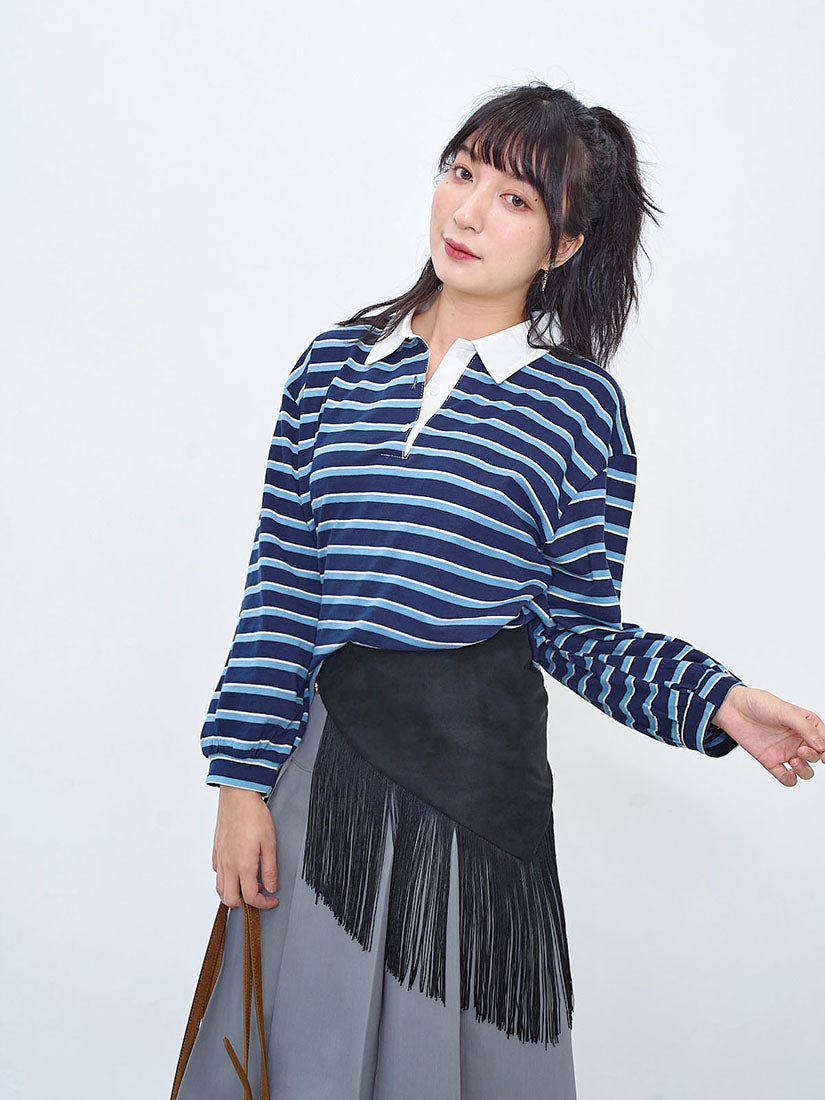 Striped Polo Top (2 Colours)