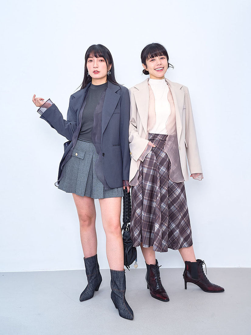 Organza Trim Blazer (3 Colours)