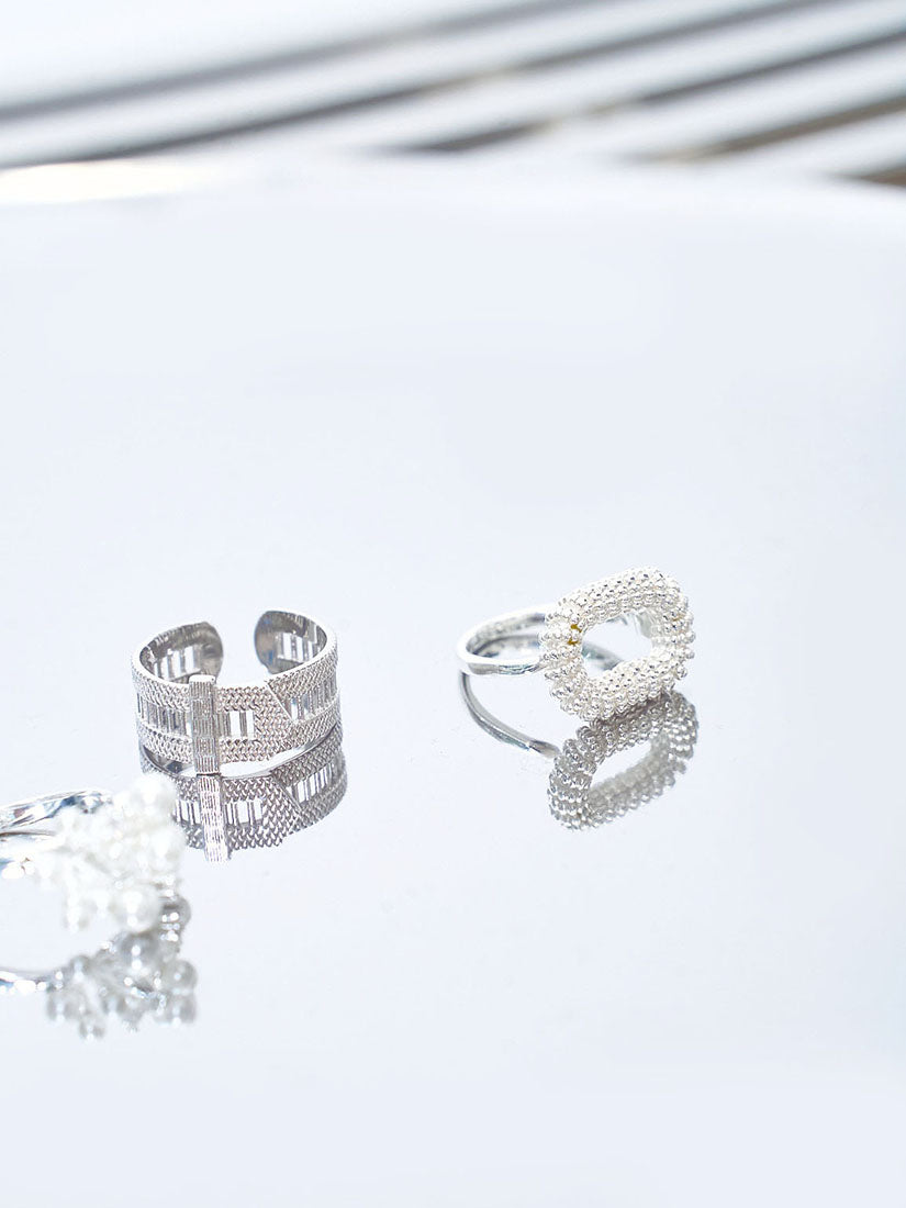 Silver Watchband Ring