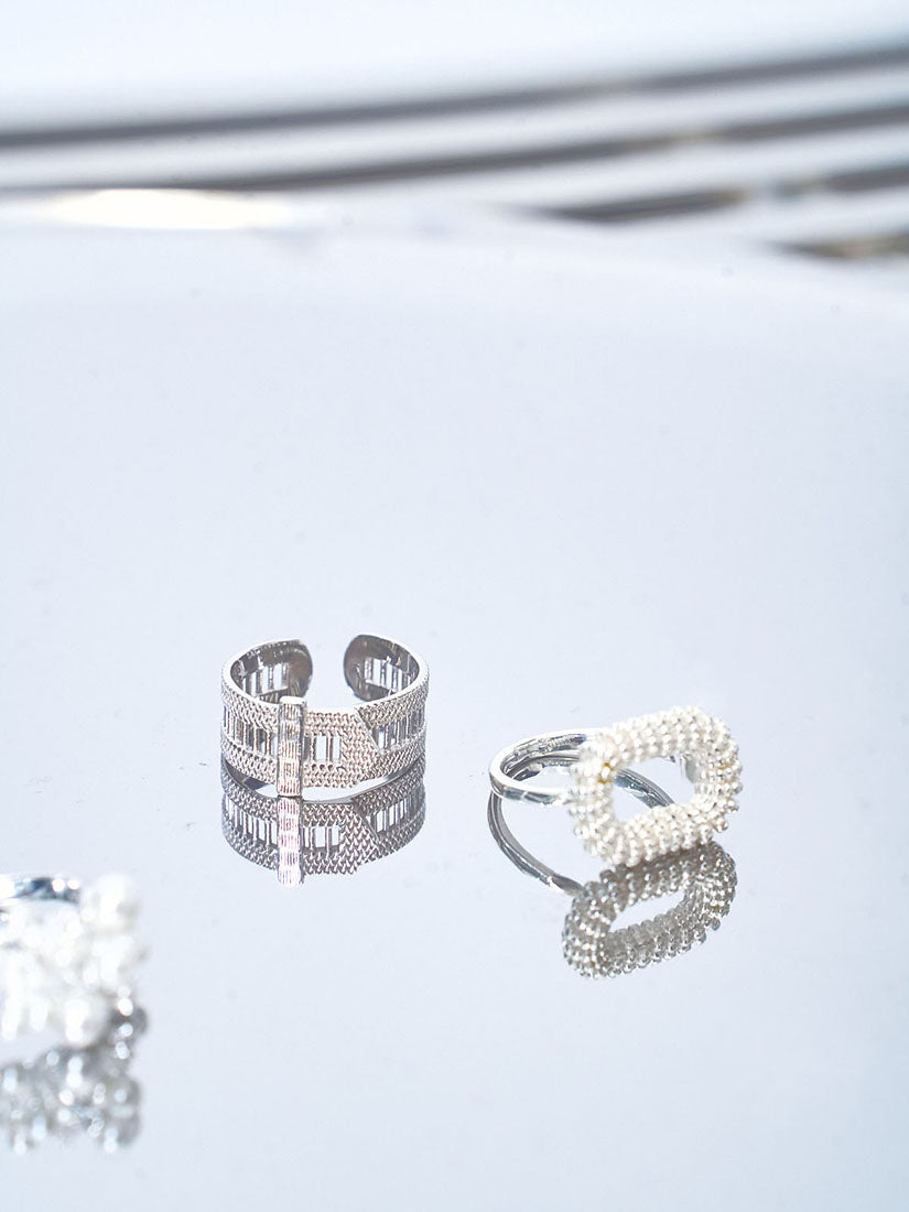 Silver Watchband Ring