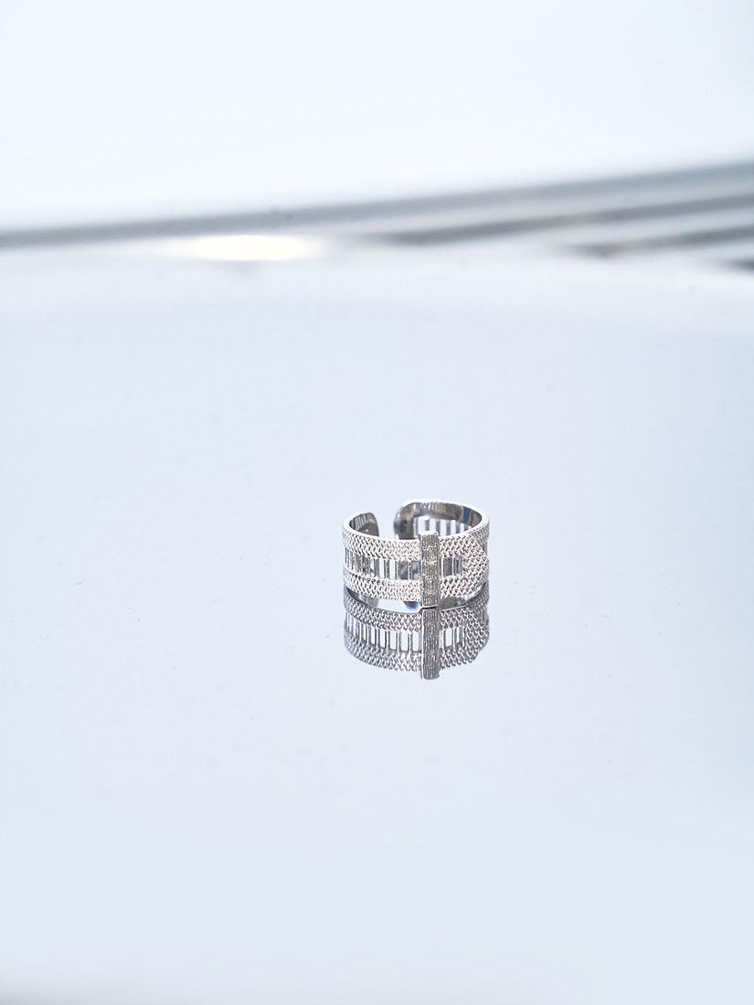 Silver Watchband Ring
