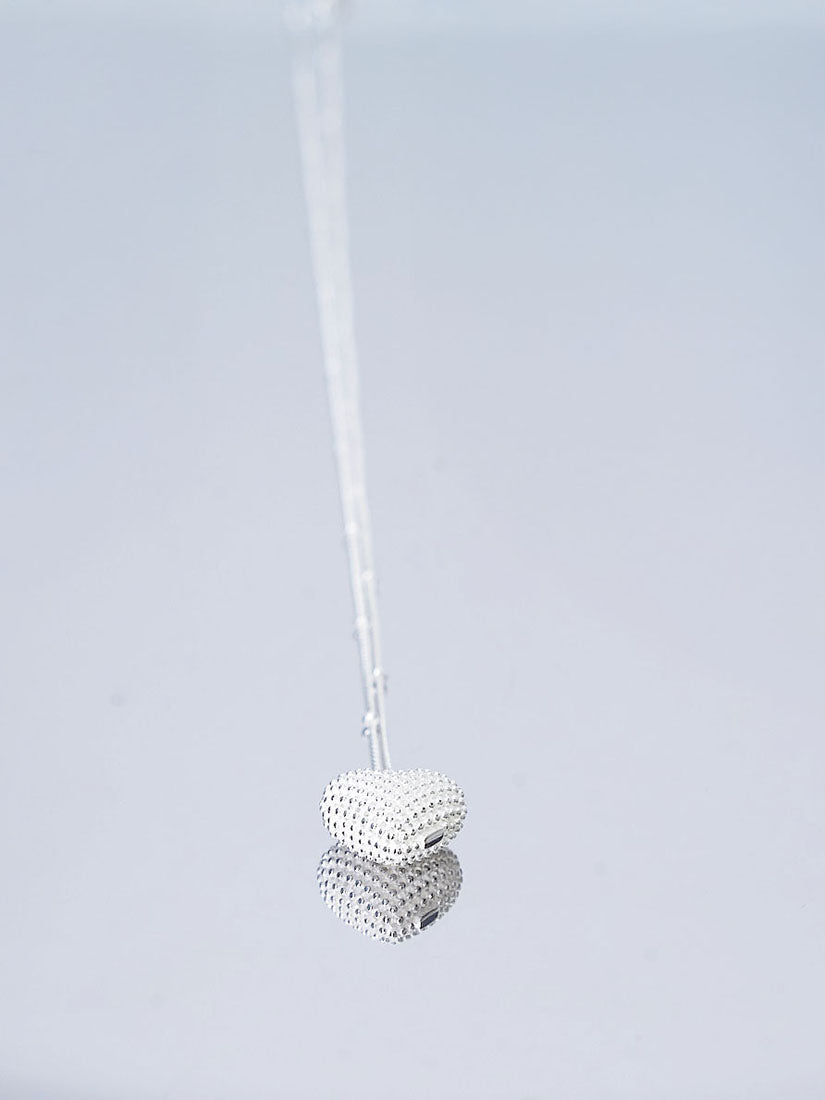 Silver Heart Pendant Necklace