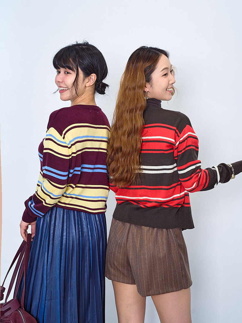 Mixed Stripe Cardigan (3 Colours)