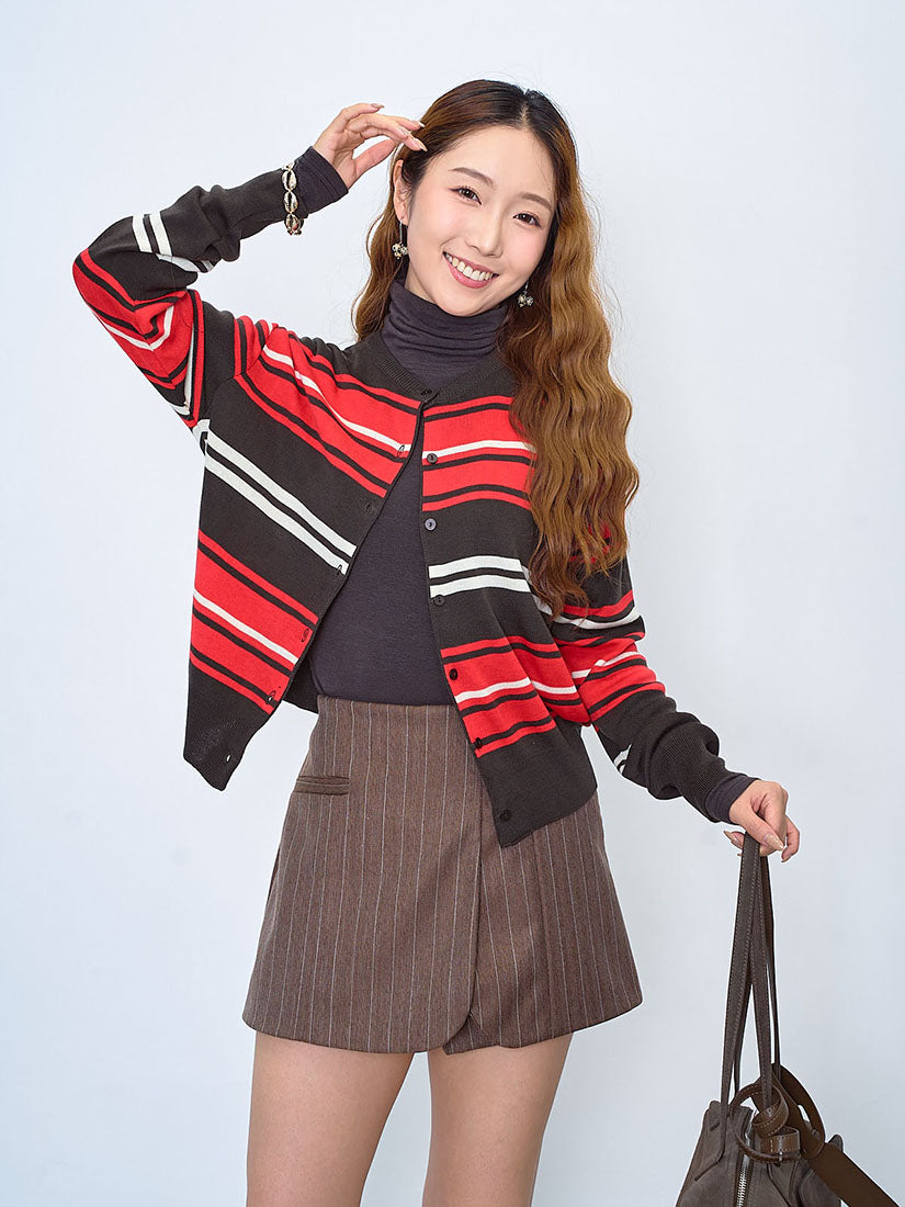 Mixed Stripe Cardigan (3 Colours)