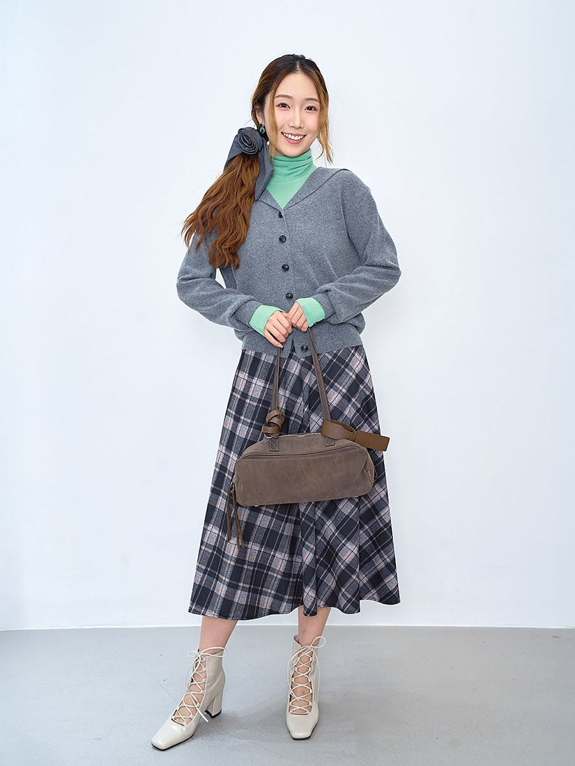 Sailor Collar Woollen Cardigan (3 Colours)