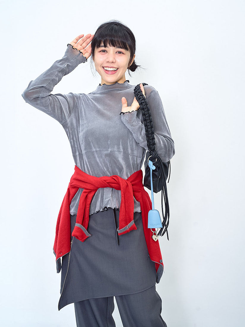 Lettuce Edge Mesh Velvet Top (3 Colours)