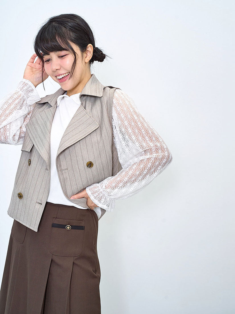 Front Pocket Pleated Skirt (3 Colours)