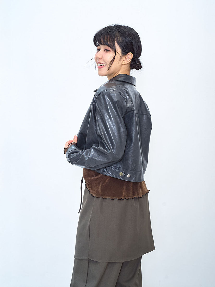 Lettuce Edge Mesh Velvet Top (3 Colours)