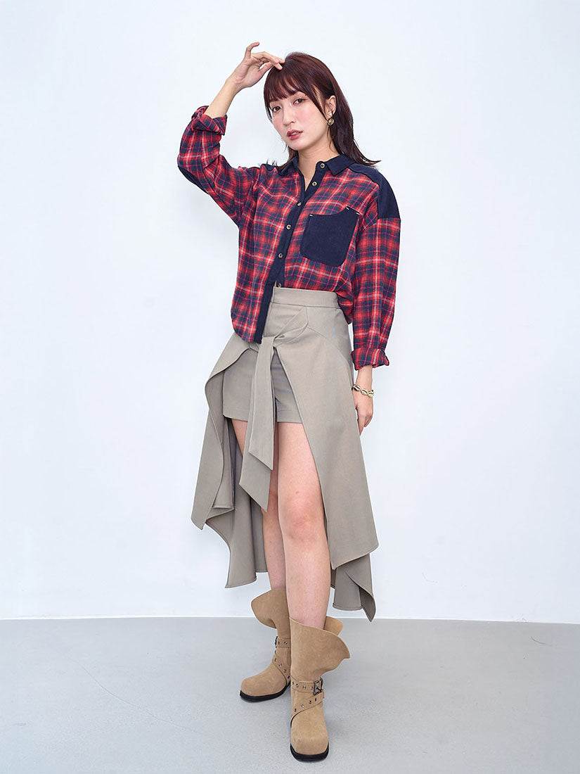 Shorts With Wrap Skirt Cover (2 Colours)