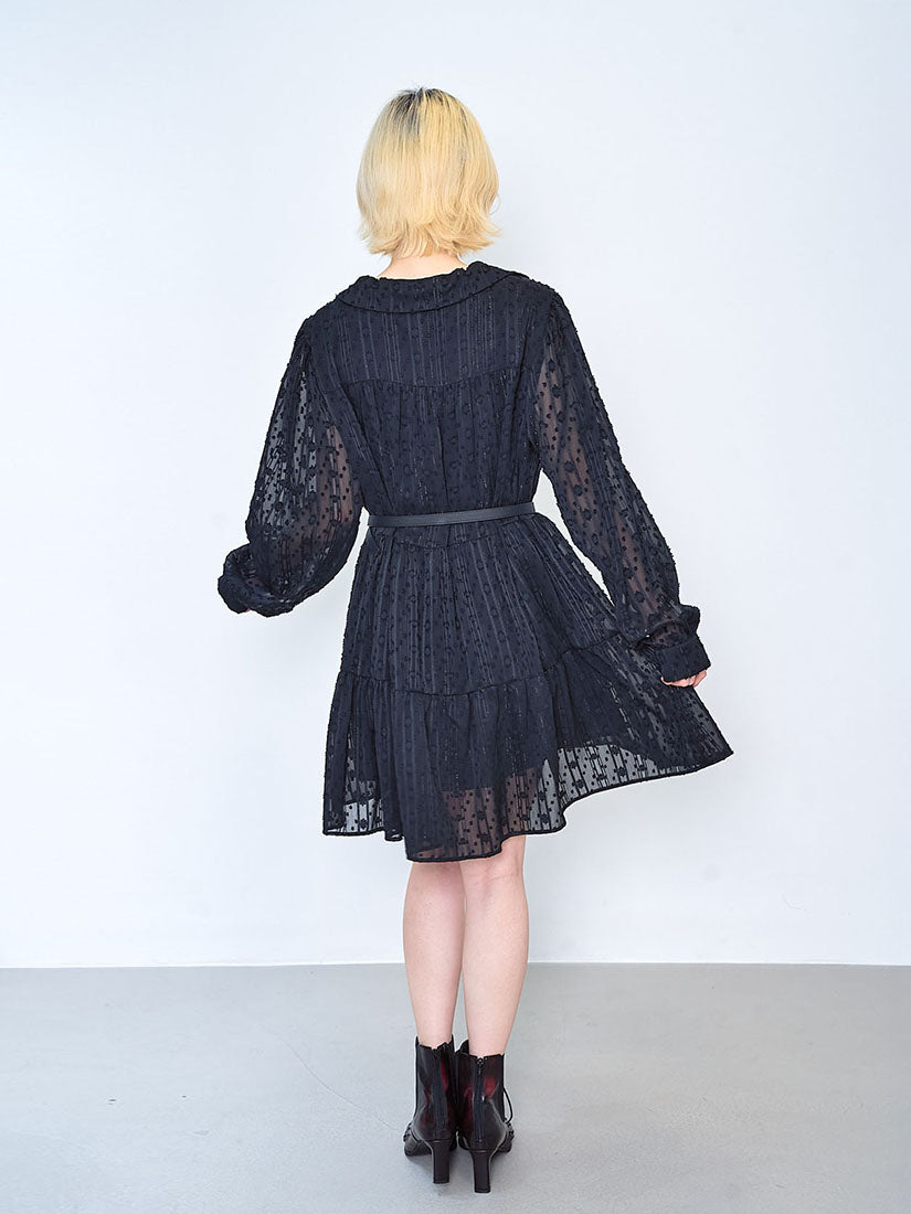 Ruffle V Neck Tiered Dress (2 Colours)