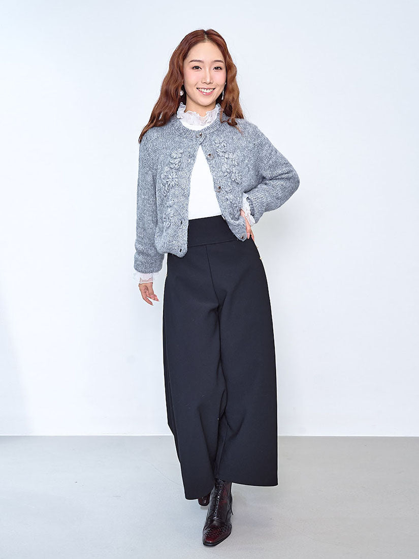 Floral Embroidered Airy Cardigan (3 Colours)