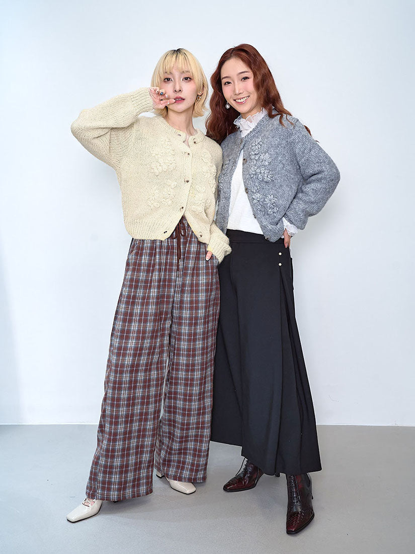 Floral Embroidered Airy Cardigan (3 Colours)