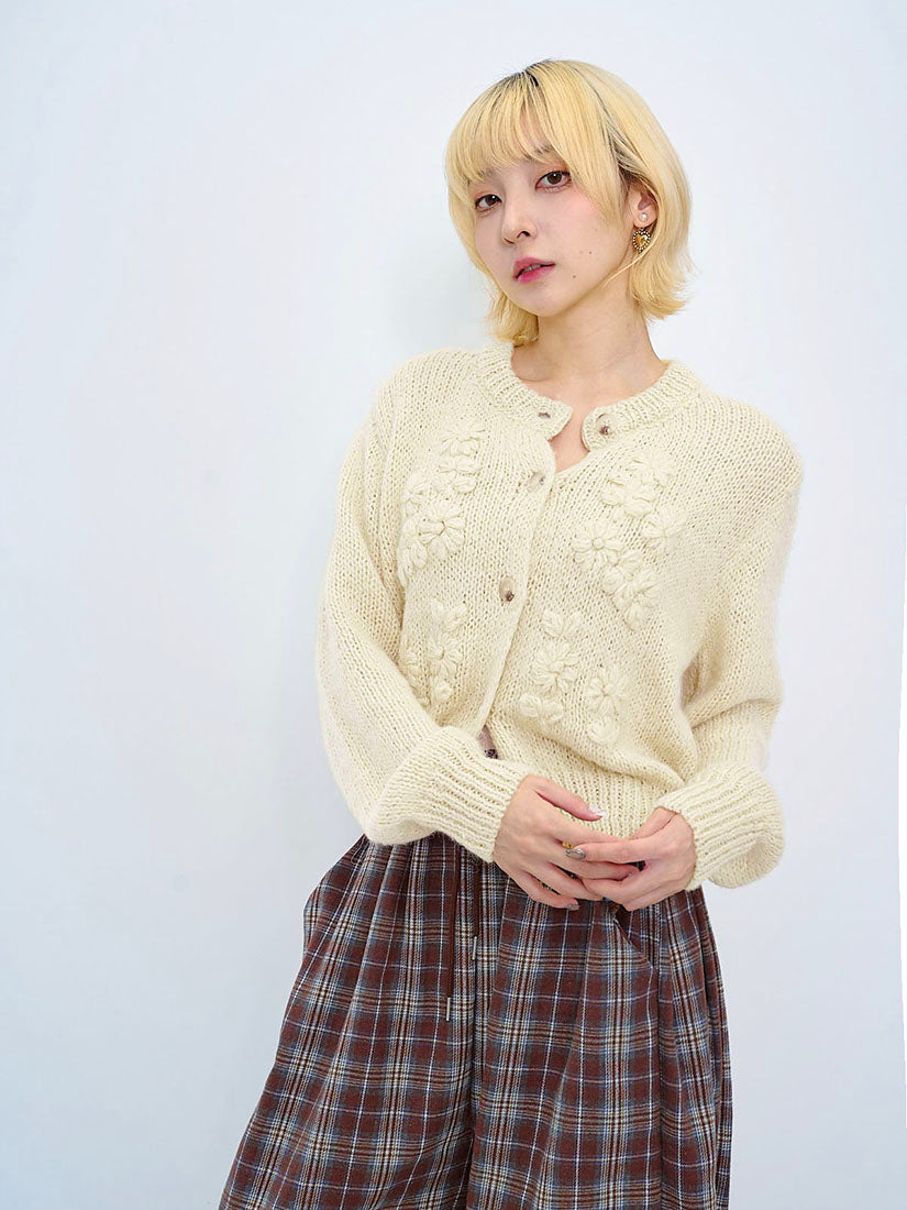 Floral Embroidered Airy Cardigan (3 Colours)