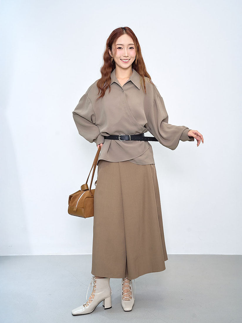 Wrap Drape Shirt (2 Colours)