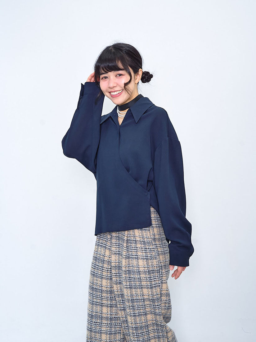 Wrap Drape Shirt (2 Colours)