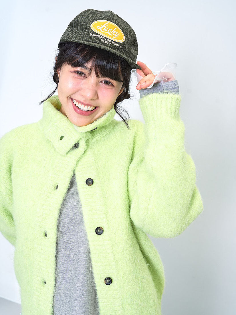 Fluffy Turtle Neck Cardigan (2 Colours)