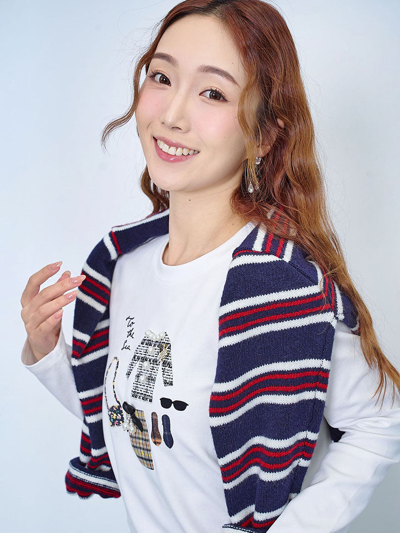 Apparel Embellished Long Sleeve Tee (2 Colours)