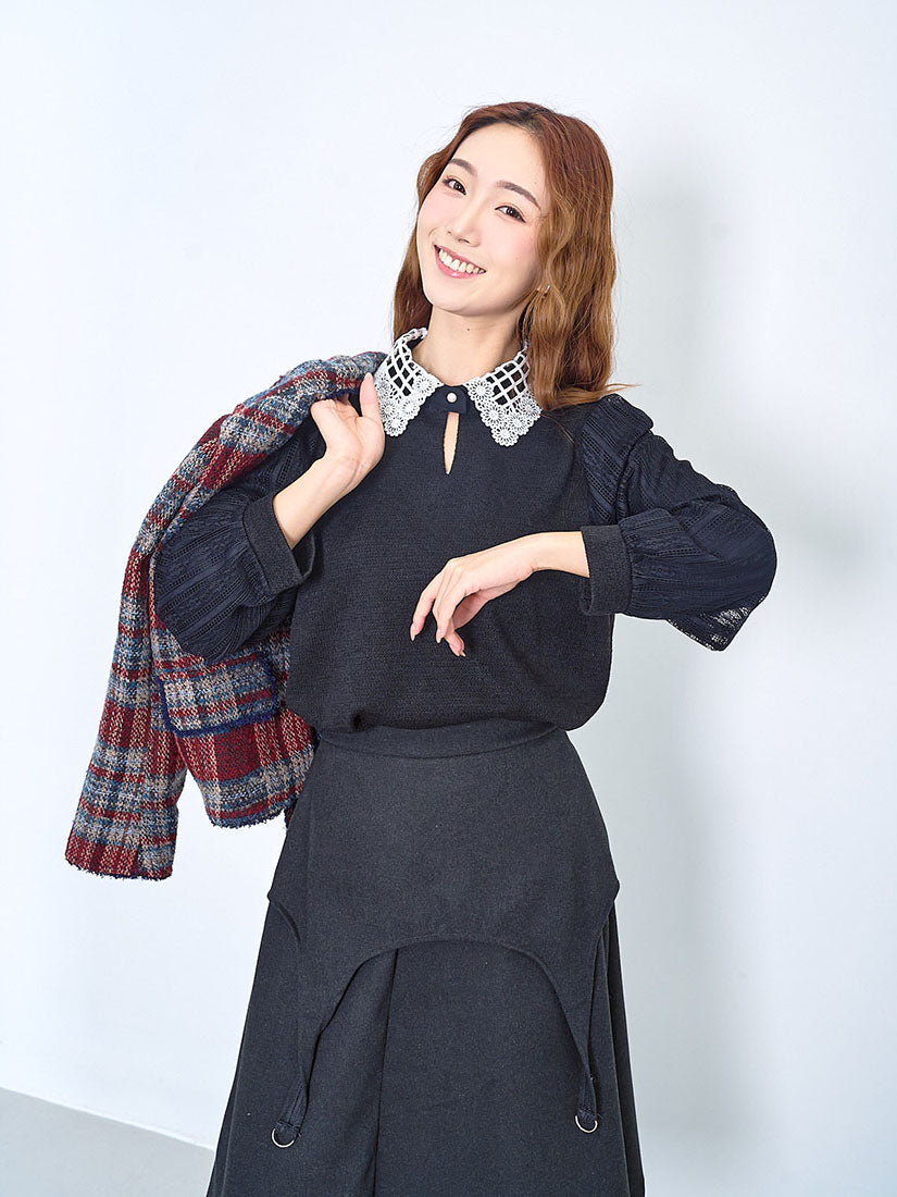 Asymmetric Buckle Detailed Skirt (2 Colours)