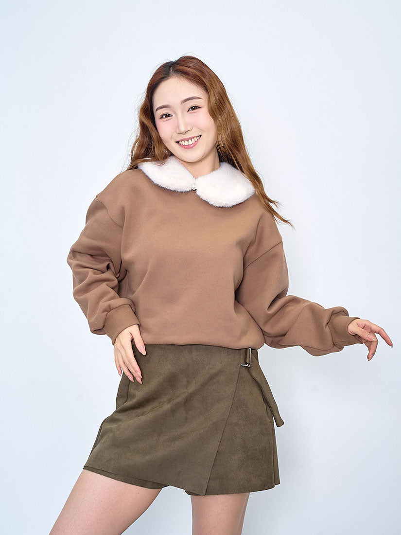 Layered Wrap Suede Shorts (3 Colours)