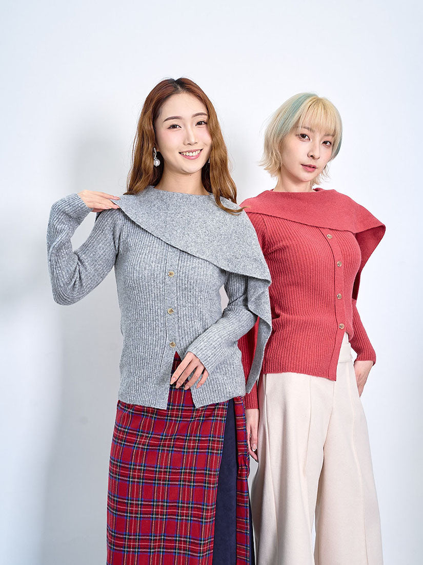 Scarf Collar Sweater (2 Colours)