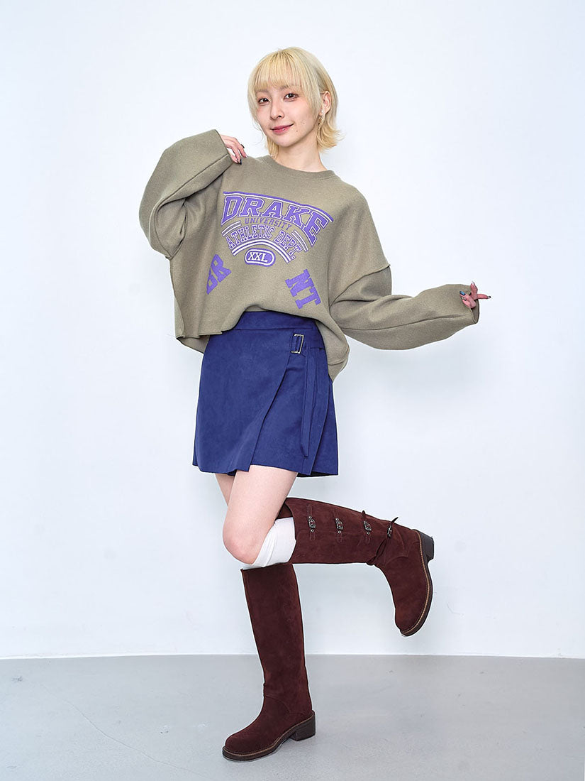 Layered Wrap Suede Shorts (4 Colours)