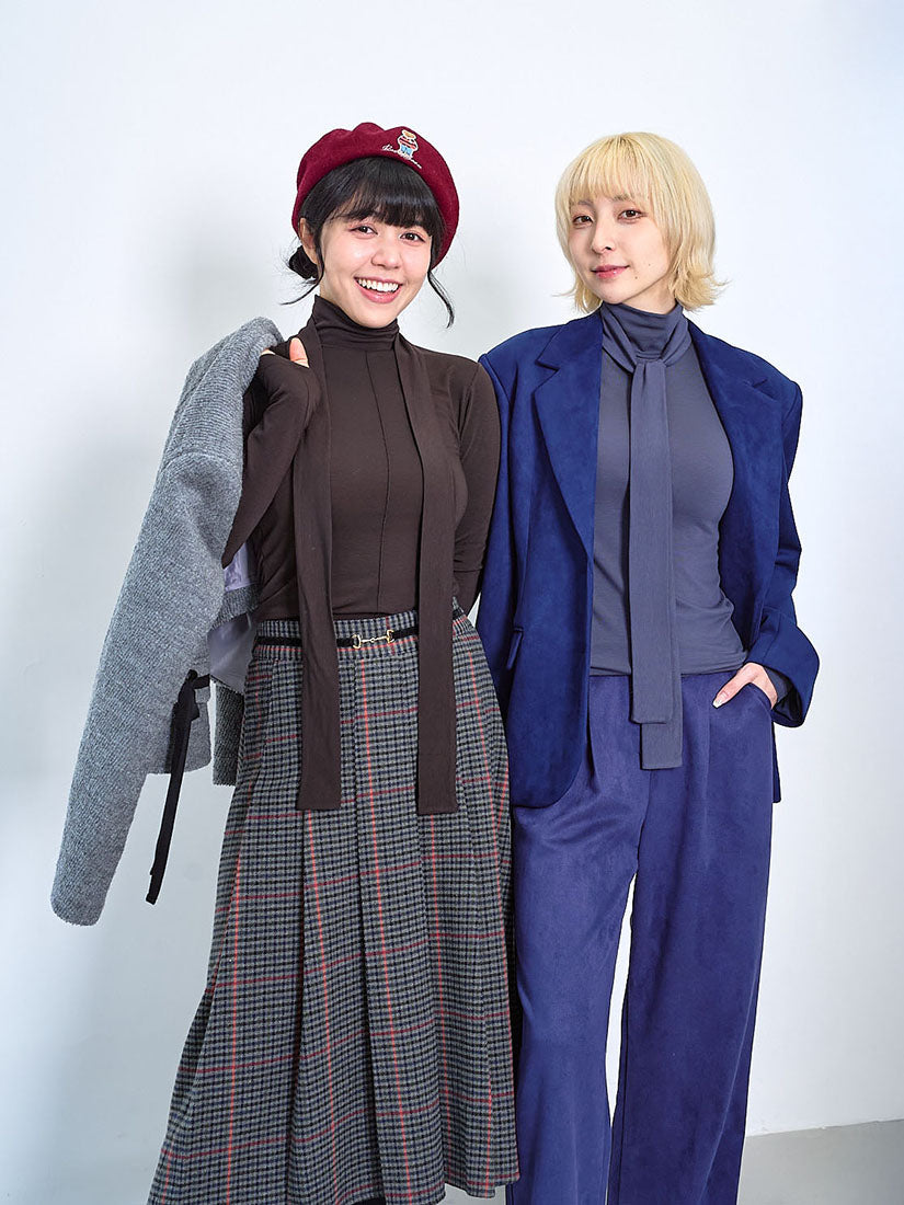 Tie Neck Basic Top (2 Colours)