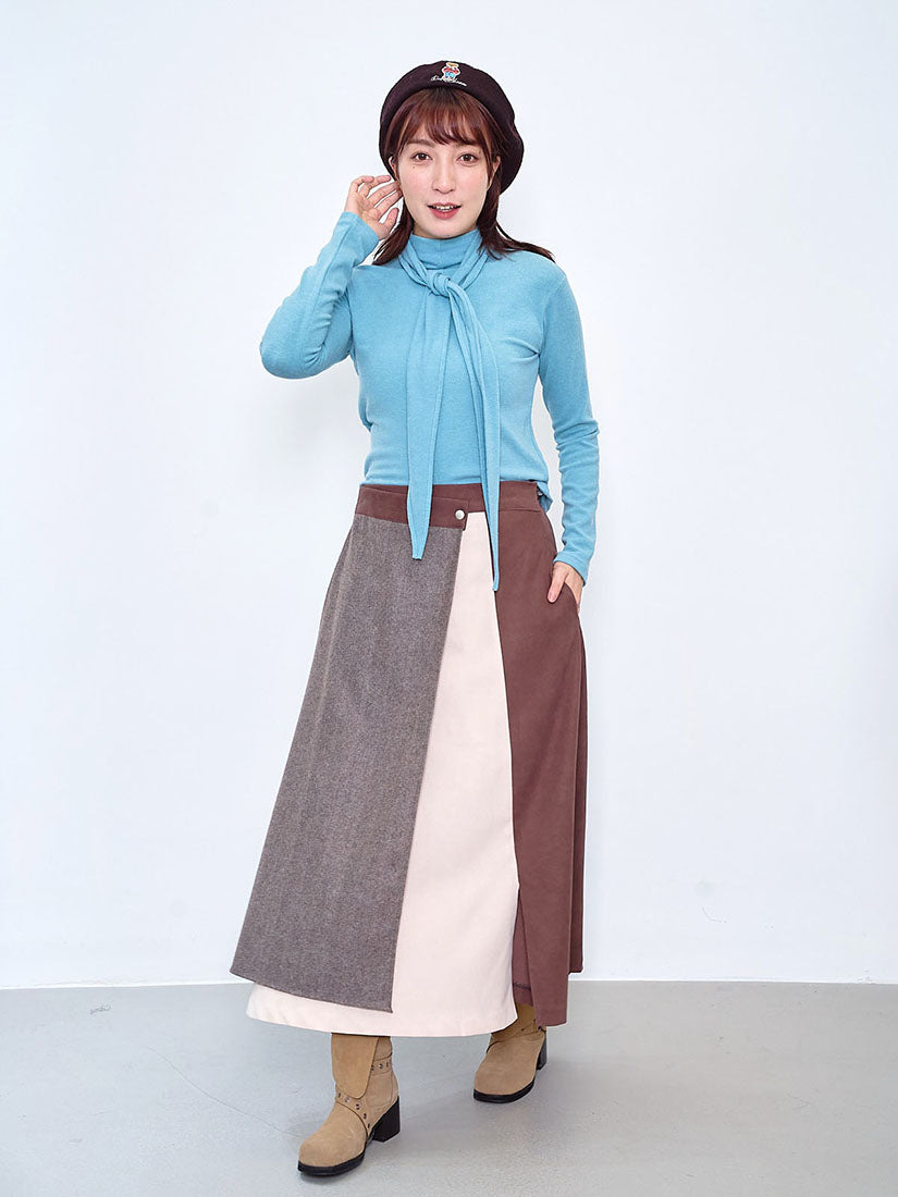 Layered Patch Panel Skirt (2 Colours)