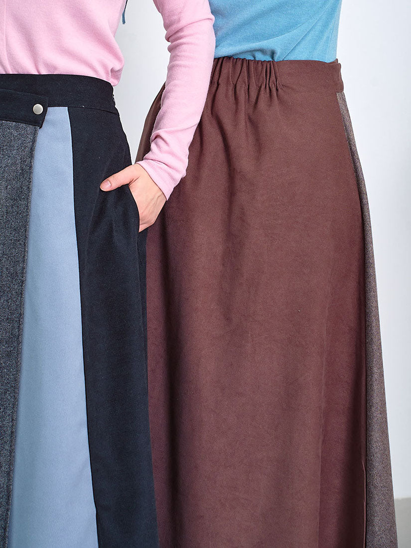 Layered Patch Panel Skirt (2 Colours)