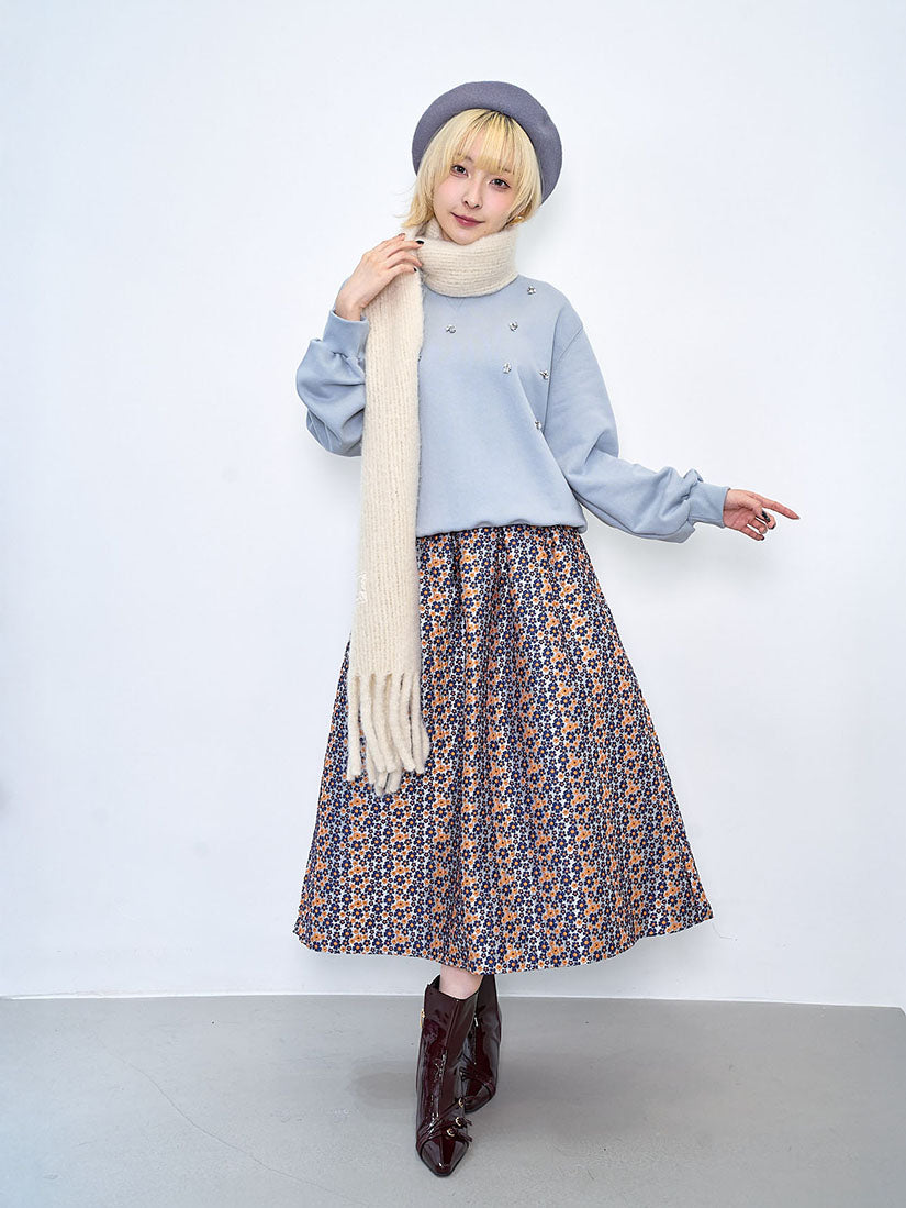 Rhinestone Embellished Sweatshirt (2 Colours)