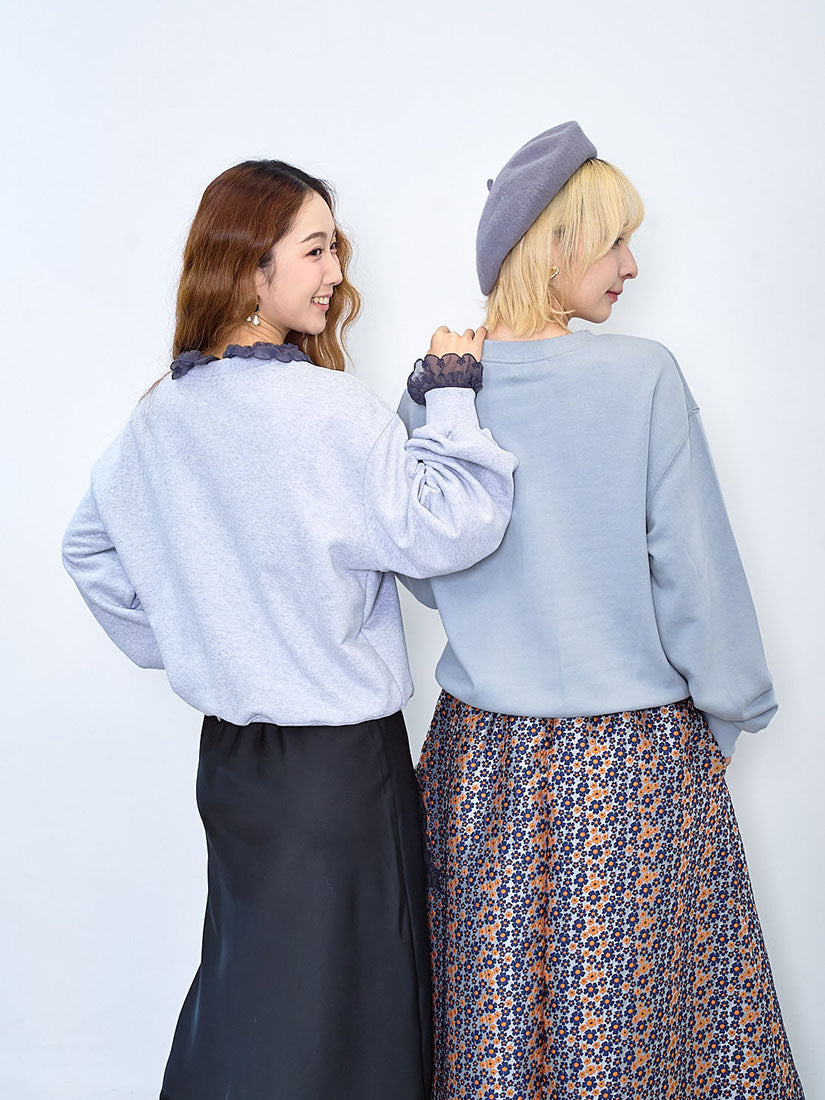 Rhinestone Embellished Sweatshirt (2 Colours)