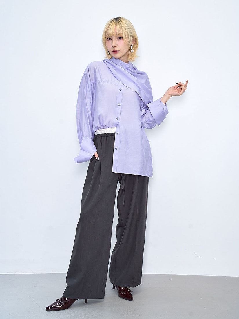 Contrast Drawstring Waistband Pants (3 Colours)