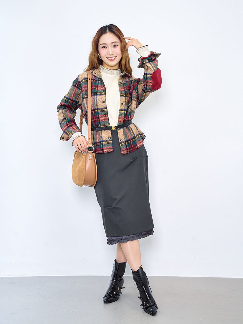 Layered Ruffle Neck Top (2 Colours)