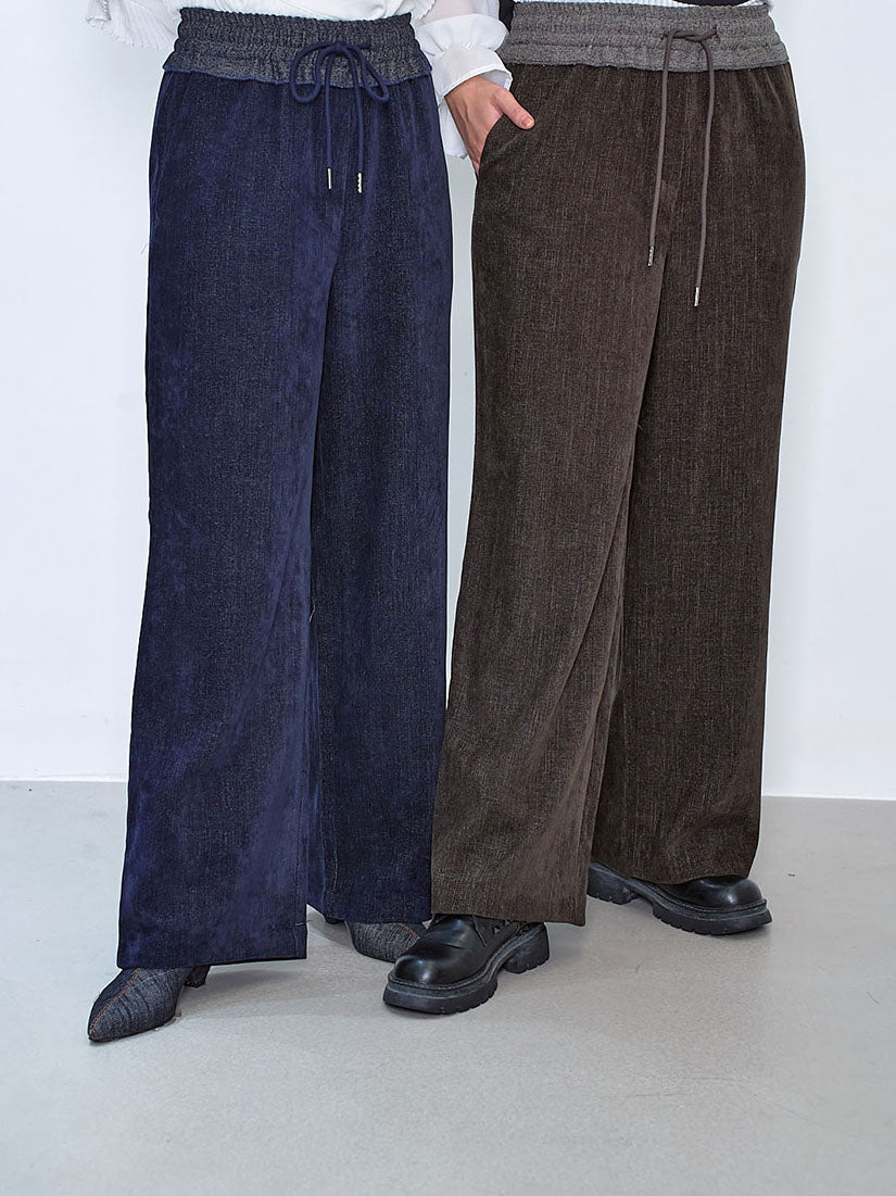 Reversed Waistband Pants (2 Colours)