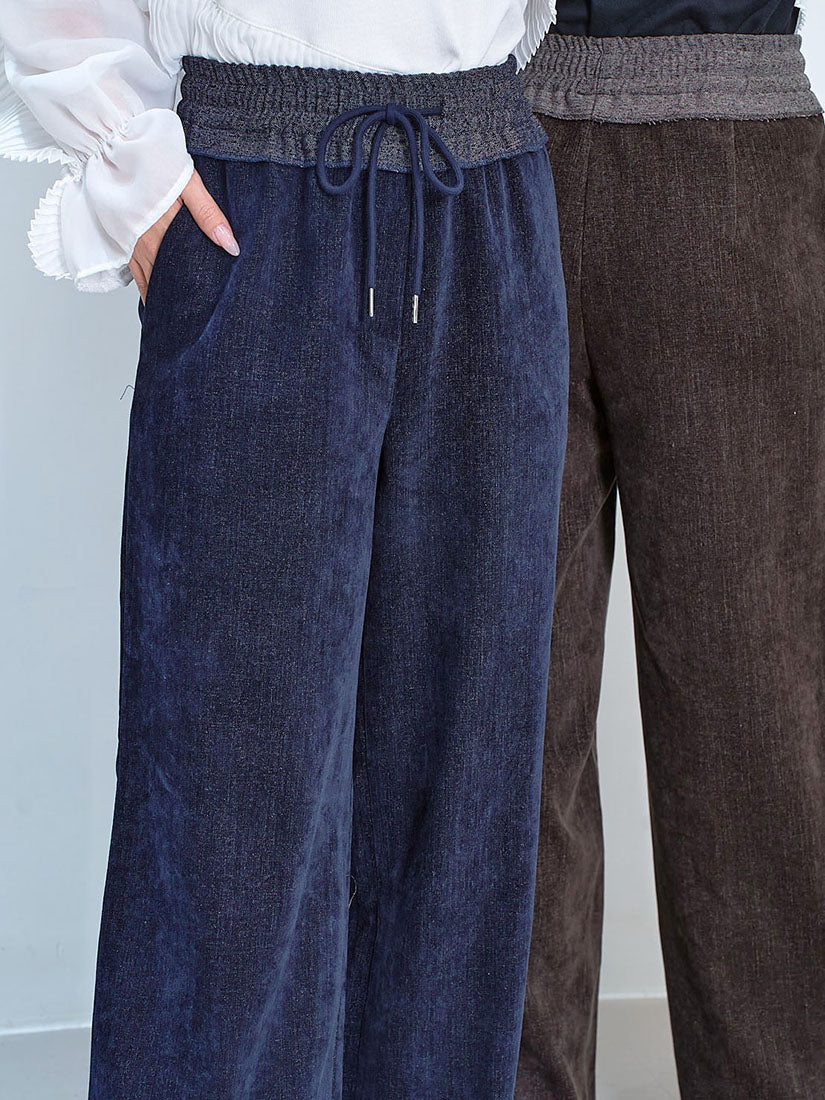 Reversed Waistband Pants (2 Colours)