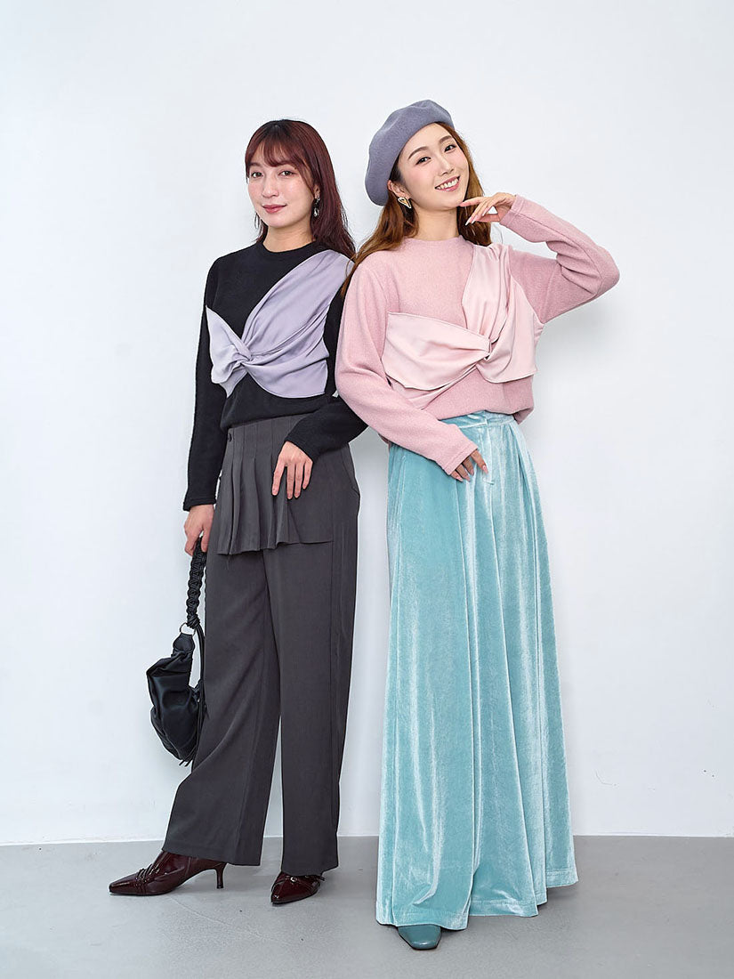 Twist Front Panel Top (2 Colours)