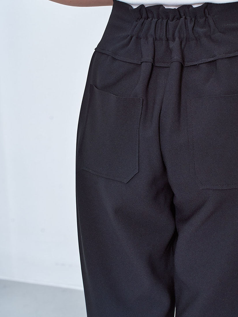 Pearl Detailed Tuck Wide Leg Pants (2 Colours)