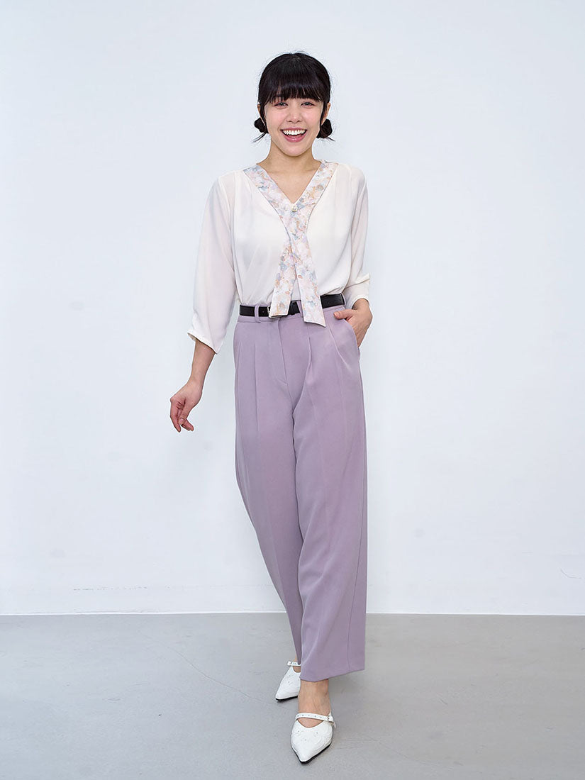 Belted Pleated Pants (2 Colours)