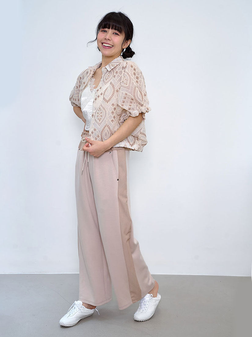 Paperbag Waist Panel Pants (2 Colours)