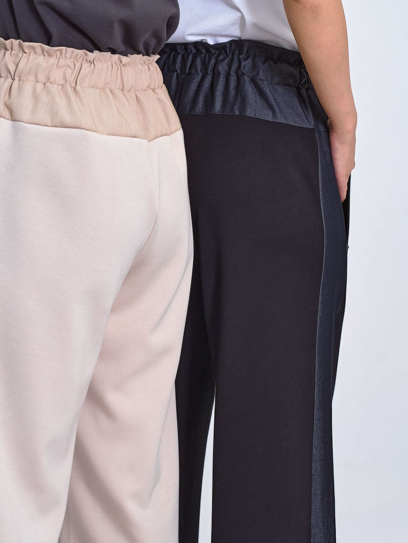 Paperbag Waist Panel Pants (2 Colours)
