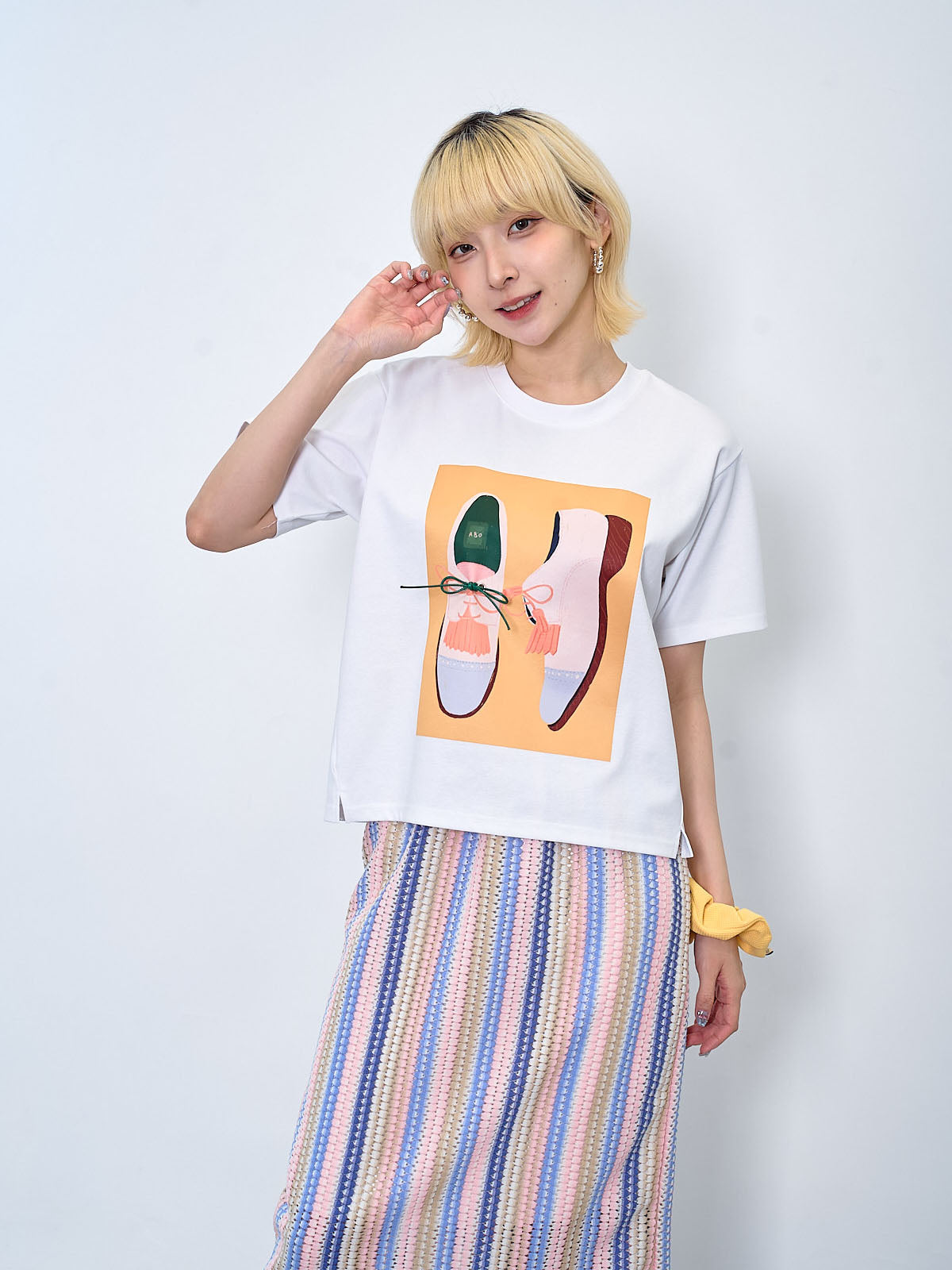 3D Shoelace Printed Tee (2 Colours)