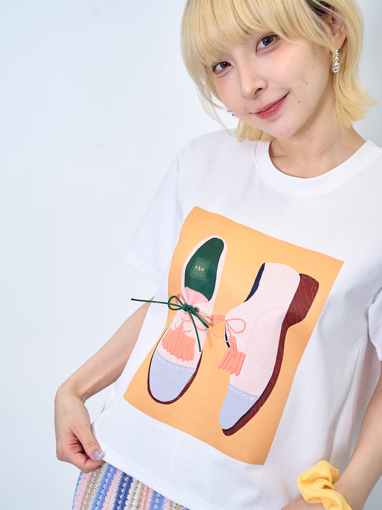 3D Shoelace Printed Tee (2 Colours)