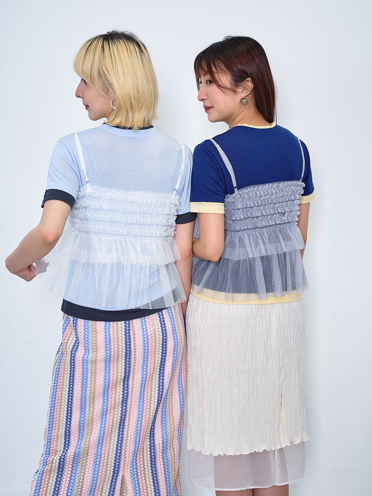 Faux Double Soft Tee (2 Colours)