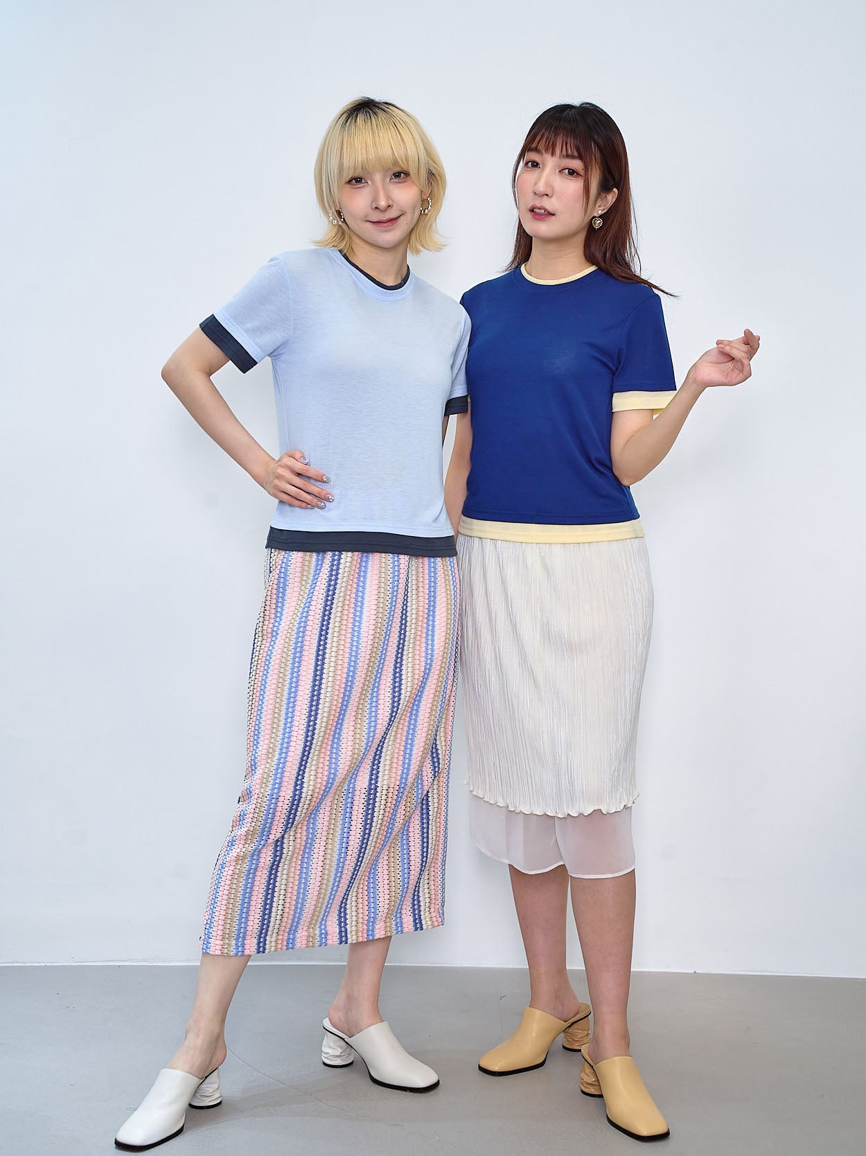 Faux Double Soft Tee (2 Colours)