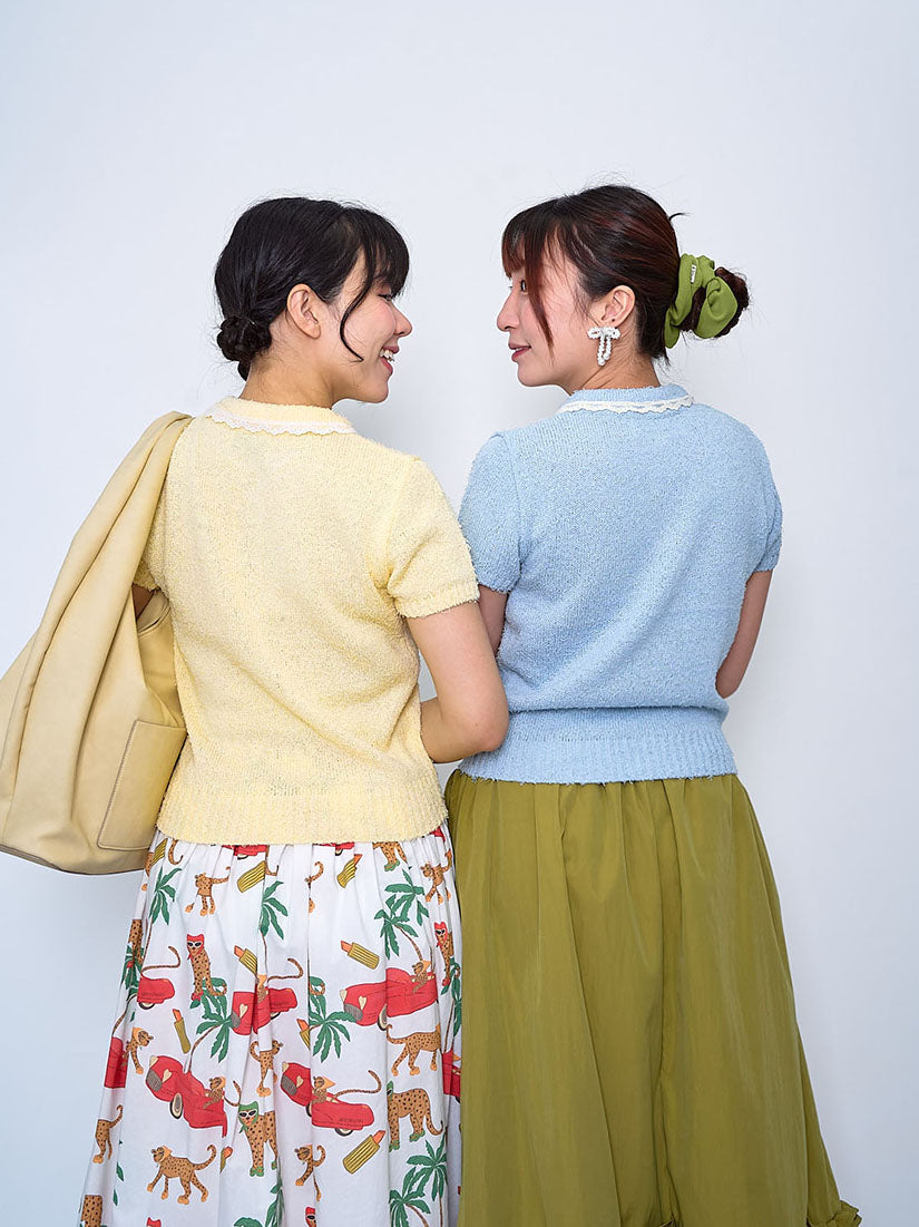 Coolly Fluffy Polo Sweater (2 Colours)