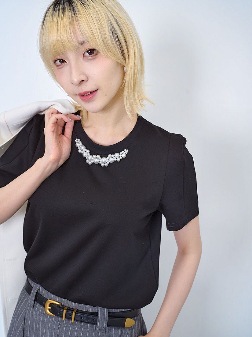 Pearl Necklace Tee (2 Colours)