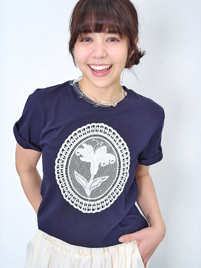 Embroidery Lace Doily Tee (2 Colours)