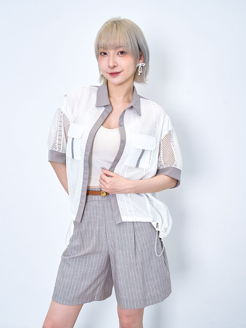 Striped Suit Shorts (2 Colours)
